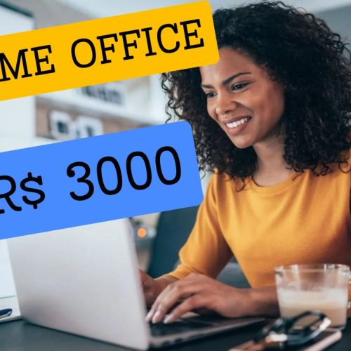 Vagas Home Office com Salário Fixo de R$ 3.000 e Benefícios